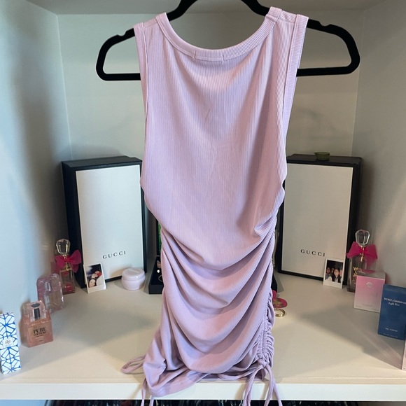 Drawstring purple dress - Picture 5 of 6